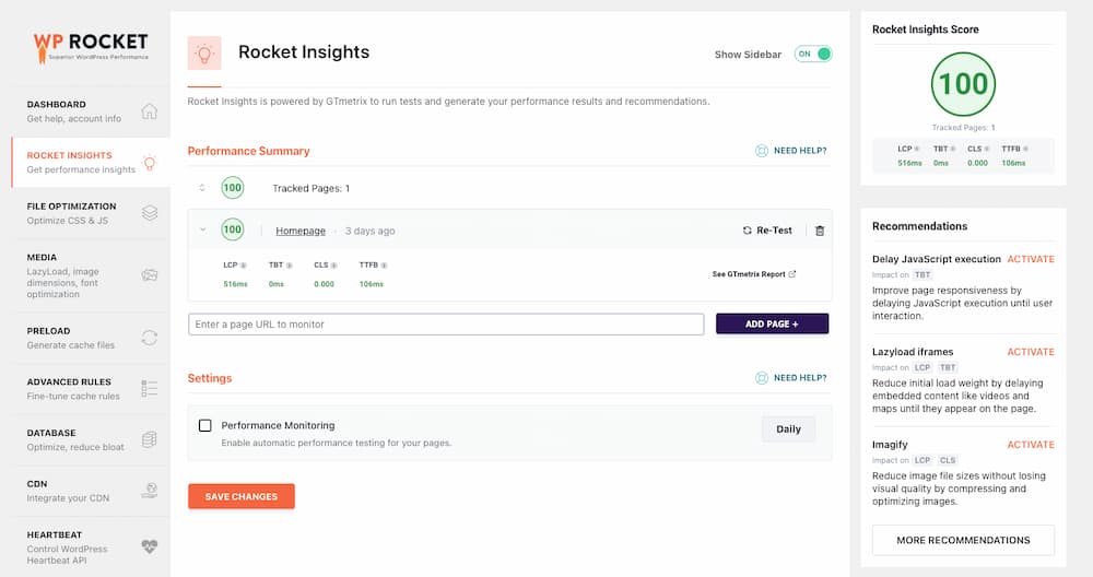 Rocket Insights - My WP Rocket Setup